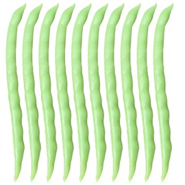 Totority 10pcs Fake Bean Fake Vegetables Artificial Green Bean Artificial Vegetable Model Decorative Vegetables Fake Vegetable Faux Plants Simulation Vegetable Models PVC Pretend Fruit for 15+
