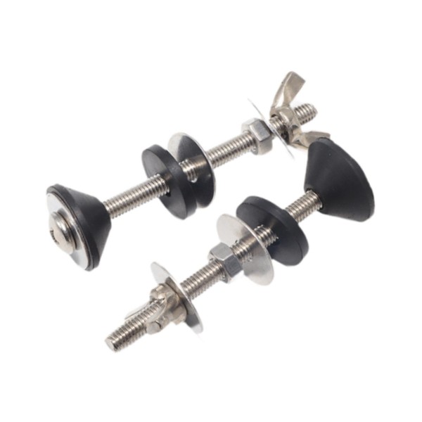 Milageto 2Pcs Toilet Tank Bolts Screw Toilet Seat Bolts Universal