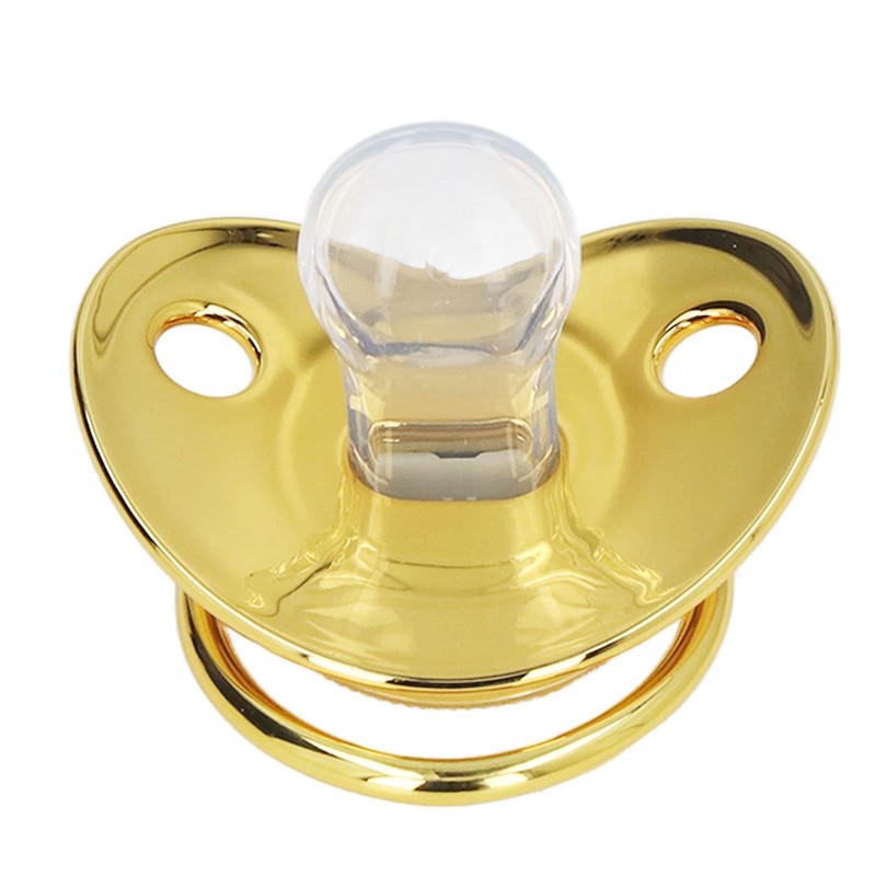 Gold Letter Pacifier Infant Pacifier Home Travel Fashion Portable Silic