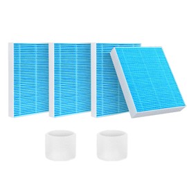 OOBILA 4-Pack Replacement Filters Compatible with LEVOIT Superior 6000S Smart Evaporative Humidifier, Upgraded Material with 2 Pack Sponge Filters, Effectively Capture Large Particles and Minerals