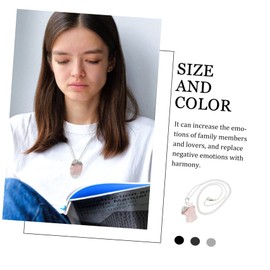 COLLBATH 1Pc Irregular Necklace Amethyst Healing Pendant Jewelry for Girlfriend Natural Unique Design for Daily Wear