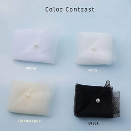 Ursumy Bride Wedding Lace Veils Long Cathedral Veil Soft Tulle Bridal Veils with Comb 118" (White)