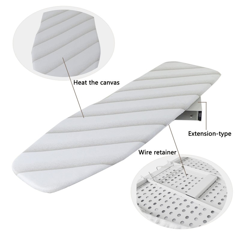 Wall Mounted Ironing Board,Foldable Ironing Board,180° Swivel Iron Board with