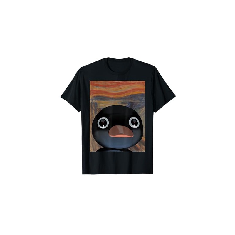 penguin noot scream Funny penguin meme T-Shirt