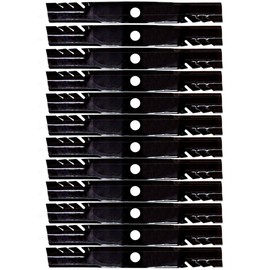 12PK Oregon Gator Blades 96-363 Replacement for 60" Kubota K5647-34340 K5647-34330 K5668-97530 K5647-97530 for ZD326S ZD21F-60P ZD21 DZ28 ZD323 ZD331 ZG327