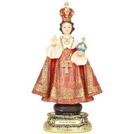 Cannan Niño De Praga 8.5" Divino Niño Jesus De Praga Religious Figure Infant Jesus of Prague