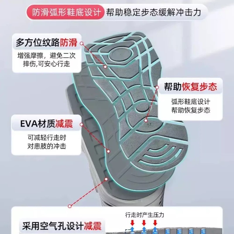 Achilles 아킬레스건 보호 깁스 S 짧은 고정신발 부츠 [E. 경량