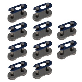 EMSea 10pcs Steel Connecting Master Connect Chain Link Split Clip Replacement Connect Joint Link for Motorcycle 420