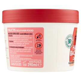 Garnier Fructis Hair Food Bacche Goji Mask Nutriente 3 in 1 with Vegan Formula for Colourate Hair, 390 ml