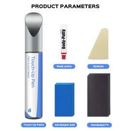 PARTS4EV Pine Grey Metallic(724) Touch Up Paint Repair Kit Compatible with Volvo - DIY Kit Exactly Matches Chips and Nicks