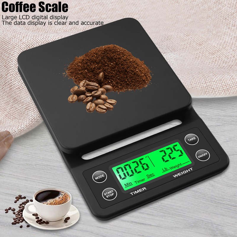 Pour Over Coffee Scale with Timer Portable Electronic Digital Kitchen