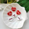Valentine Conversation Heart Resin Ornament, for Table Decorations Vase Filler