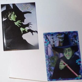 ATA-BOY 1997 Wizard Oz Wicked Witch 2 Fridge Magnets 3.5" by Ata-boy MADE in the USA