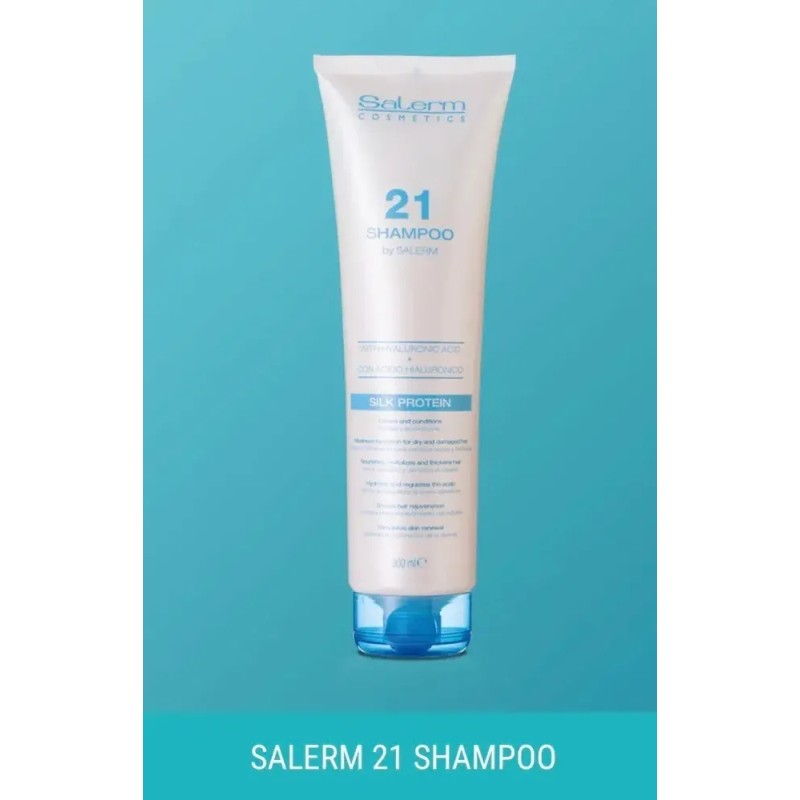 Shampoo Para Reparar El Cabello Seco Y Dañado Salerm 300