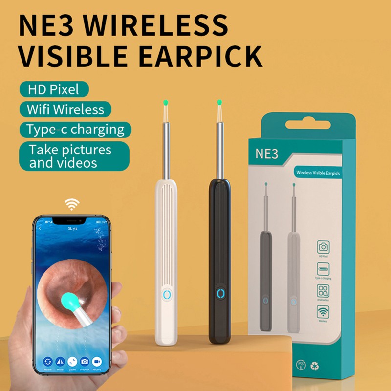 Rechargeable Ear Cleaner Wireless Visual Ear Wax Remover Ear Picking