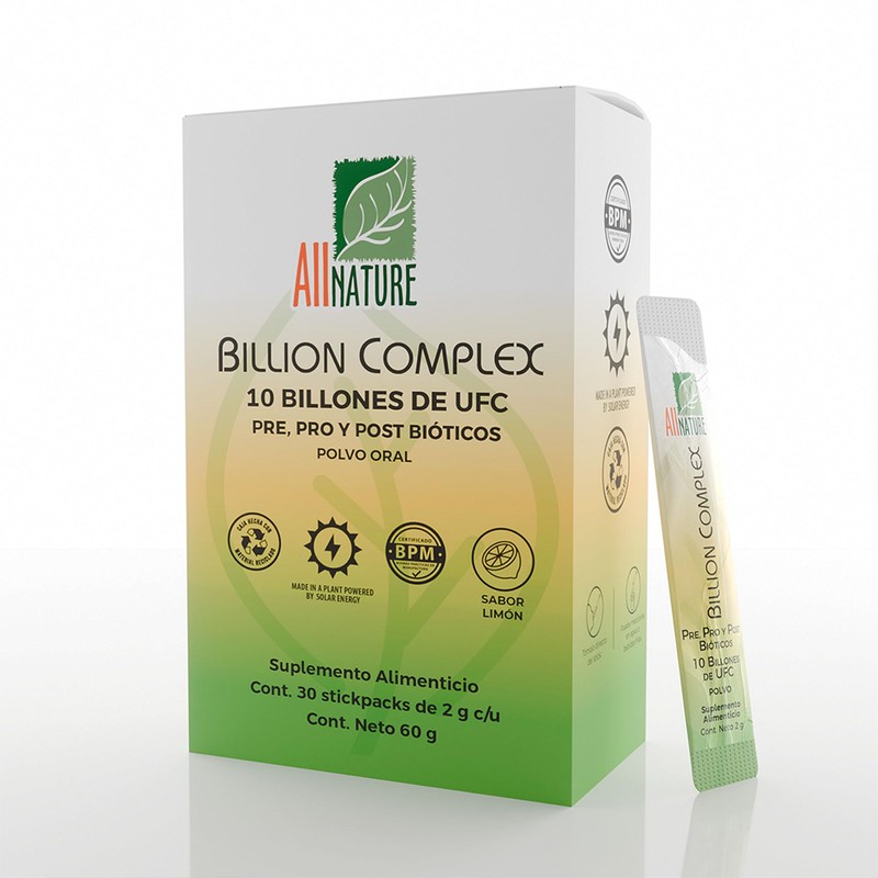 All Nature Billion Complex, Probióticos 10 Billones, Pre, Pro y