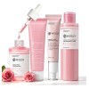 Kit Coreano PDRN Salmón: Tónico, Sérum, Cremas Rostro y Ojos