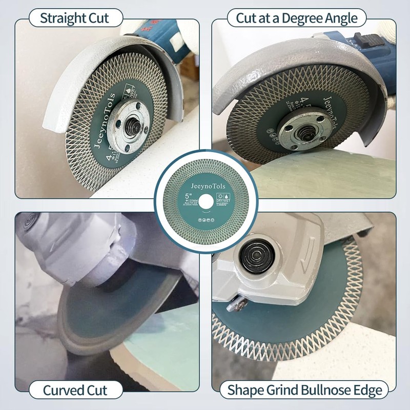 JeeynoTols Diamond Cutting Grinding Disc - 4.5"/115mm Dual Coated Tile