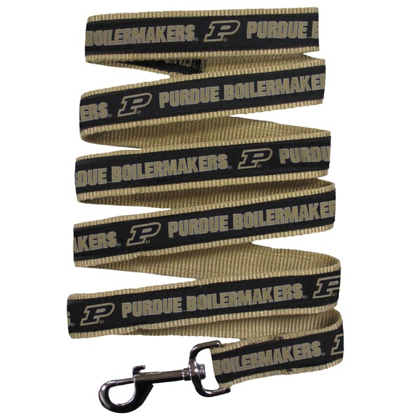 Pets First Collegiate Pet Accessories, Dog Leash, Purdue Boilermakers, Medium