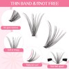 Parriparri Cluster Lashes 200 Pcs Individual Lashes 20D D Curl