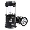 DOSYU Lámpara Linterna de Camping Recargable USB/Luz Solar, Impermeable, Plegable