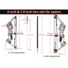 ZSHJGJR 6"/7.4"/7.9"/8.6" Compound Bow and Arrows Set for Target Shooting