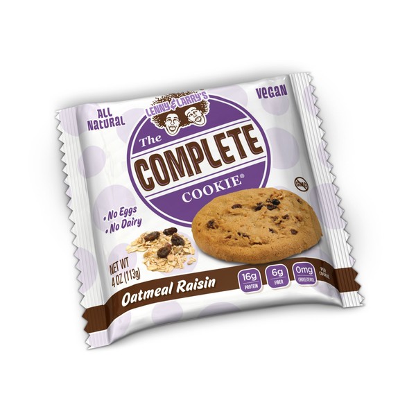 Lenny & Larry's The Vegan Complete Cookie Oatmeal Raisin - 12 Cookies