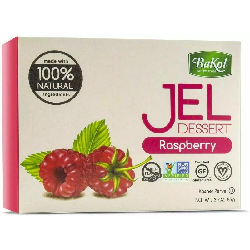 Bakol Vegan Jello Variety Pack, Kosher Dessert Gelatin, 3 oz