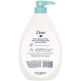 Dove Body Wash, Sensitive Skin Pump, 34 Ounce (Pack of 2)
