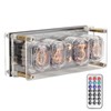 IN12 Glow Tube Clock with Remote Controller Electronic Digital Tube