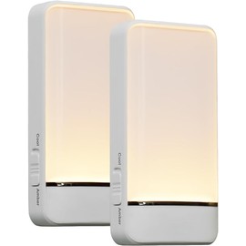 Dawnrise Night Lights Plug into Wall,Motion Sensor Light Indoor with Invisible Motion Sensor,2200K/4000K,5/20LM Adjustable Brightness,LED Night Lights for Bedroom,Kid Room,Stairs,Hallway(2PK)