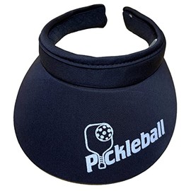 Cushees.com™ Slip-On Visor [733 Pickleball] (Black)