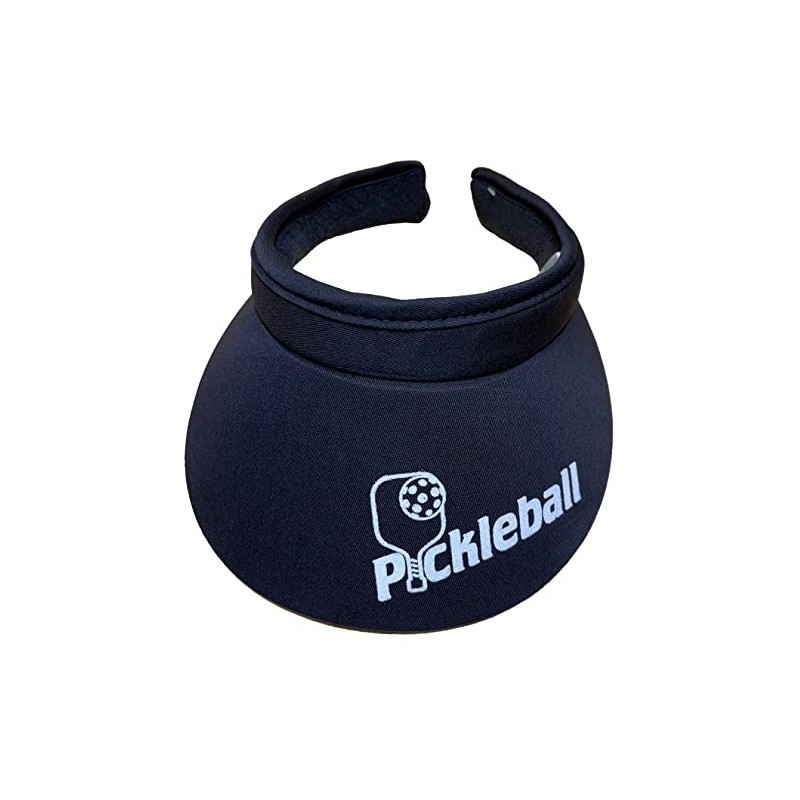 Cushees.com™ Slip-On Visor [733 Pickleball] (Black)