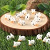 Prasacco 50 Pack Mini Cow Figurines Tiny Resin Animals Cute
