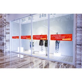 Clearance Sale Everything Must Raus! 120 x 30 cm Banner / Sticker Waterproof UV Resistant