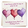Heartfelt Heart Thinking Of You Card - I Don't Know