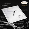 HarJue Shower Head with Extension Arm, High Pressure Square with