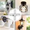 ECUDIS 4" Cross-Shaped Universal Light Fixture Crossbar, Lighting Crossbar with