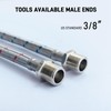 Faucet Water Supply Line Extension 3/8“ M-F Hose Extender, 13