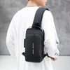 Unisex Classic Password Anti-Theft Chest Bag Simple Fashionable All-Match Messenger
