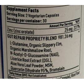 As Shown Liver Medic Leaky Gut Repair Maximum Support 60 Veggie Caps Sealed Exp. 04/2026