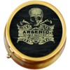 Skeleton Skull Arsenic Poison Brass Pill Box