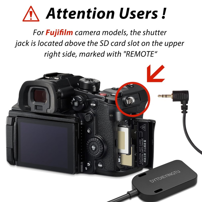 RS-60E3/RR100 for Canon/Fuji Remote Camera Cable Small Shutter Release Remote