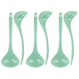Reston Lloyd Melamine Soup Ladle Kitchen Utensil, Premium Quality Utensil with Heat Resistant Ergonomic Handle, Durable BPA-Free Plastic, 10.5 inch long, 6pc Set, Seafoam