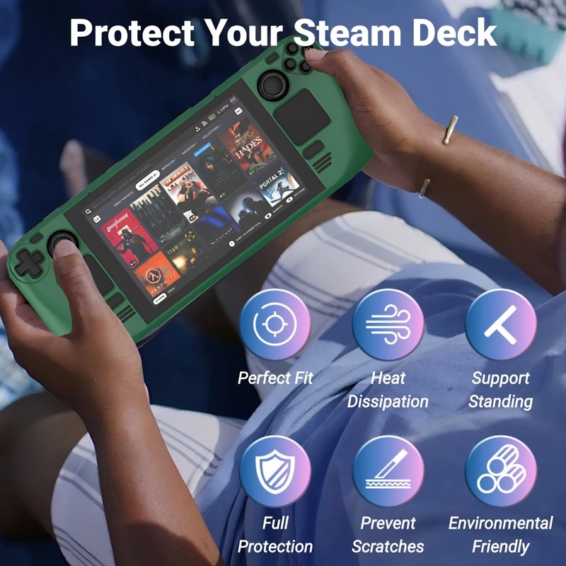 Steam Deck Case, Kickstand Protective Case Compatible with Steam Deck/Steam