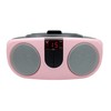 PROSCAN SRCD243 Portable CD Player with AM/FM Radio, Boombox (Pink)