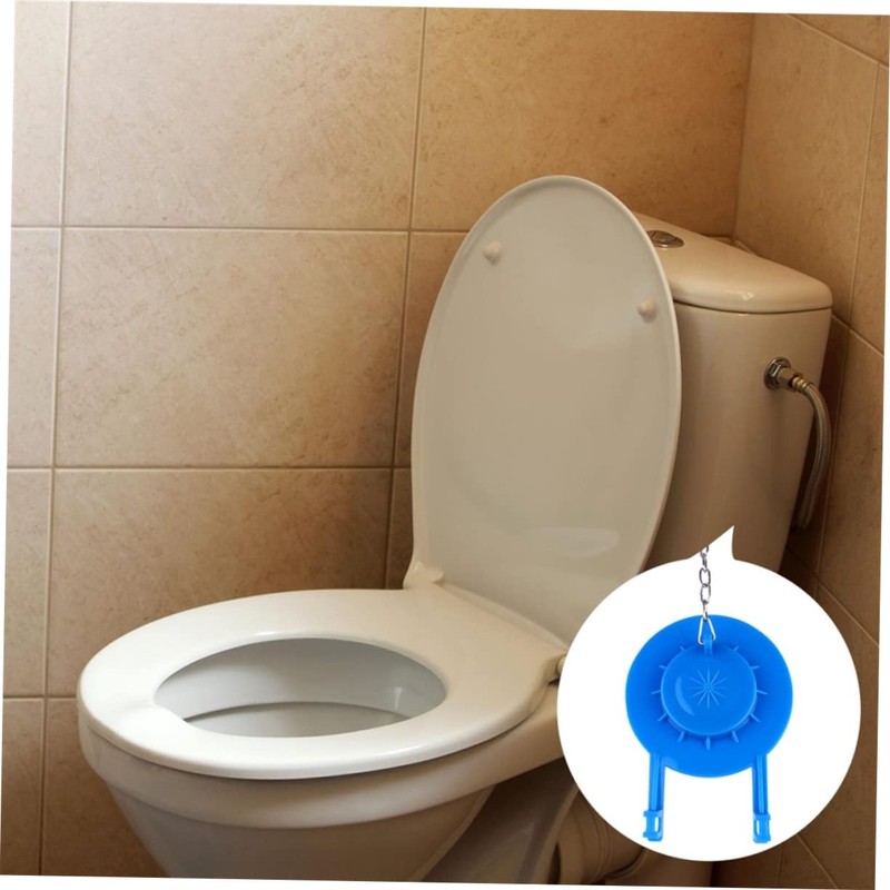 Gadpiparty 2pcs Durable PVC Toilet Flapper for Bathroom Easy Installation