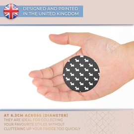 Destination Vinyl ltd Magnet for Refrigerator, Fridge BW - Cute West Highland Terrier for Office, Cabinet and Whiteboard, Magnetic Stickers, 36517