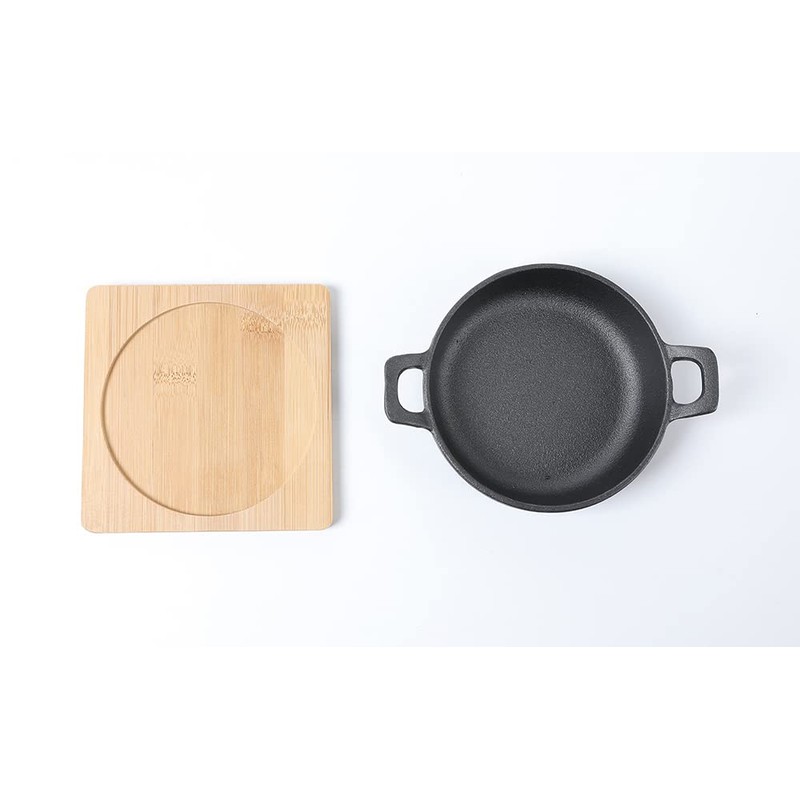 HAWOK Cast Iron Mini Serving Bowl Dia 4.7 inch with