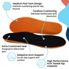 HUHV HEALIUM Boost+ Performance Unisex Insoles - Orange Boost, Men's